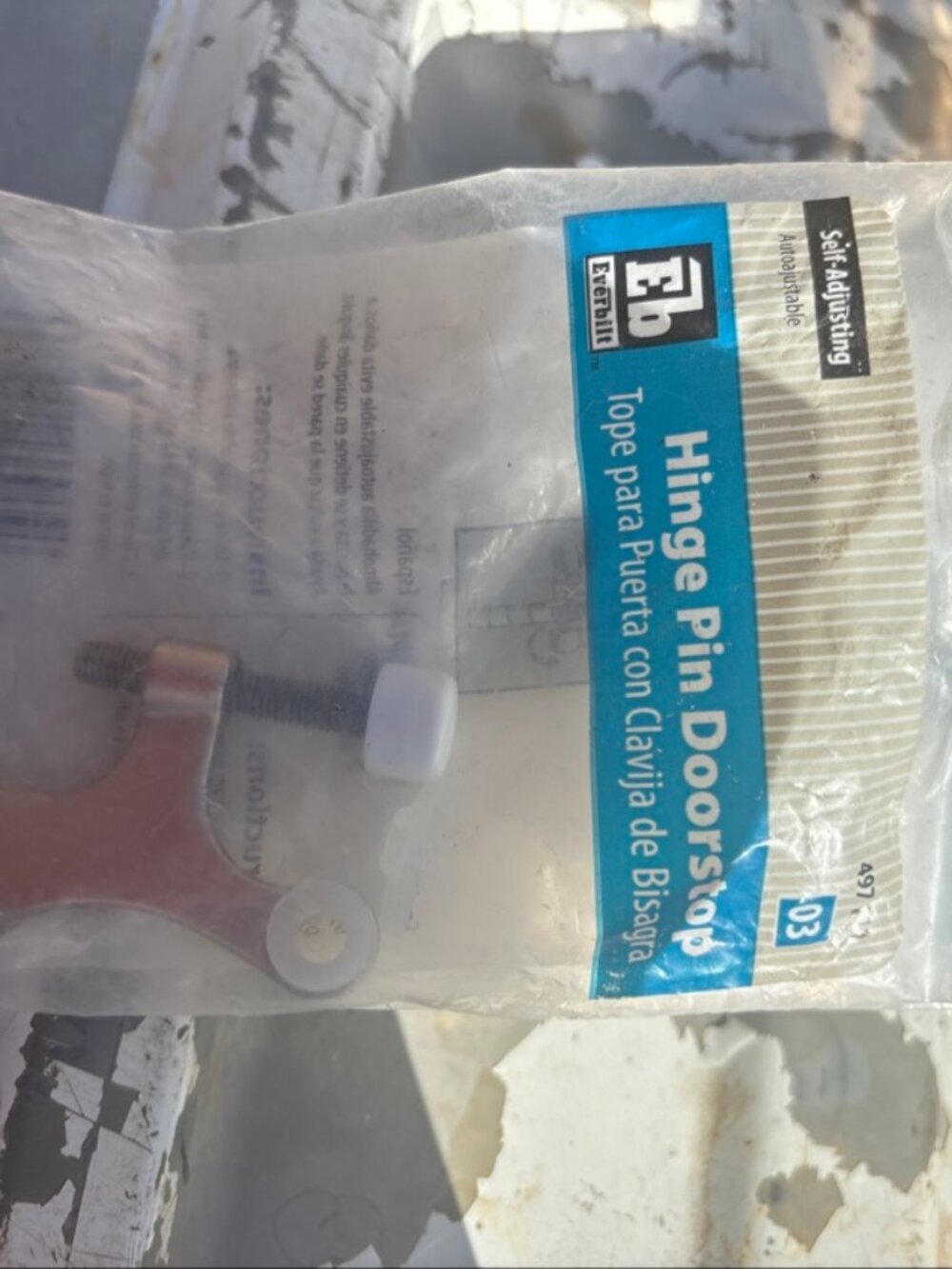 Hinge Pin Door Stops - Lot of 7, Satin Nickel, New